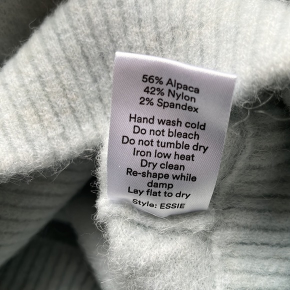 StyleIn Essie Alpaca Mint Blue Sweater - Picture 6 of 8